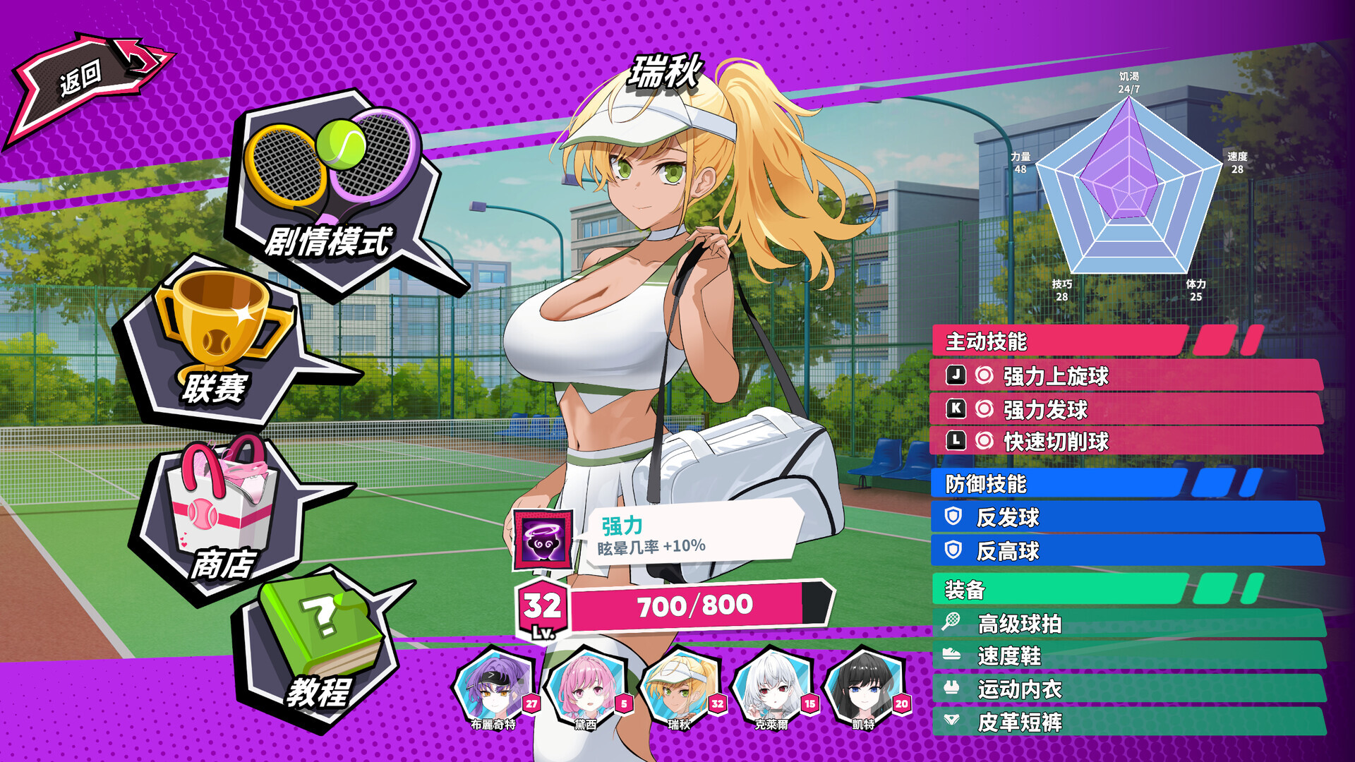 图片[2]-【亚洲风SLG/动态/PC】网球天使 TENNIS ANGELS EX STEAM官方中文步兵版 [PC]-歪次元