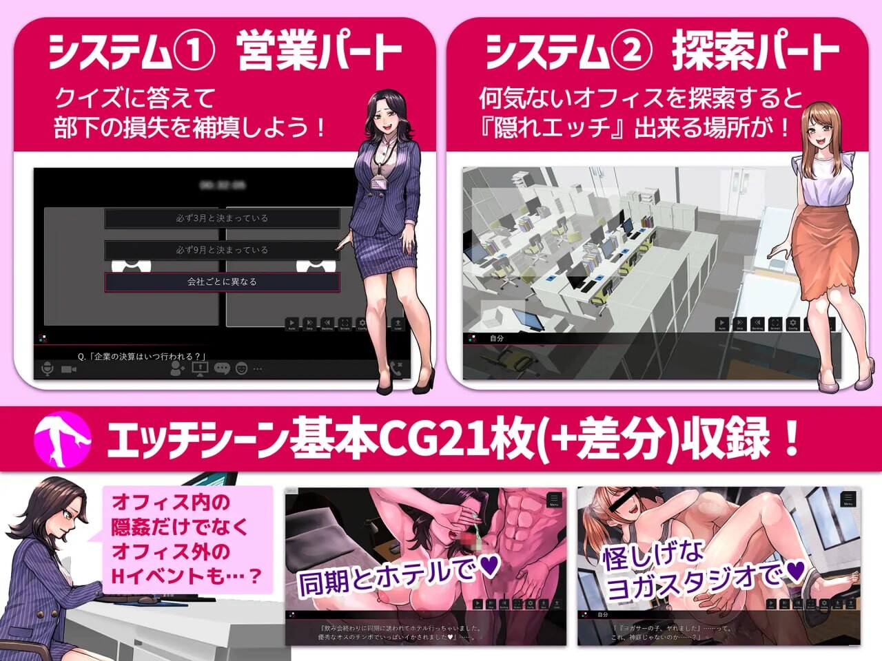 图片[2]-【日式ADV/职场NTL/PC】性骚扰模拟器 セクニケ-sexual communication- AI汉化版 [PC]-歪次元
